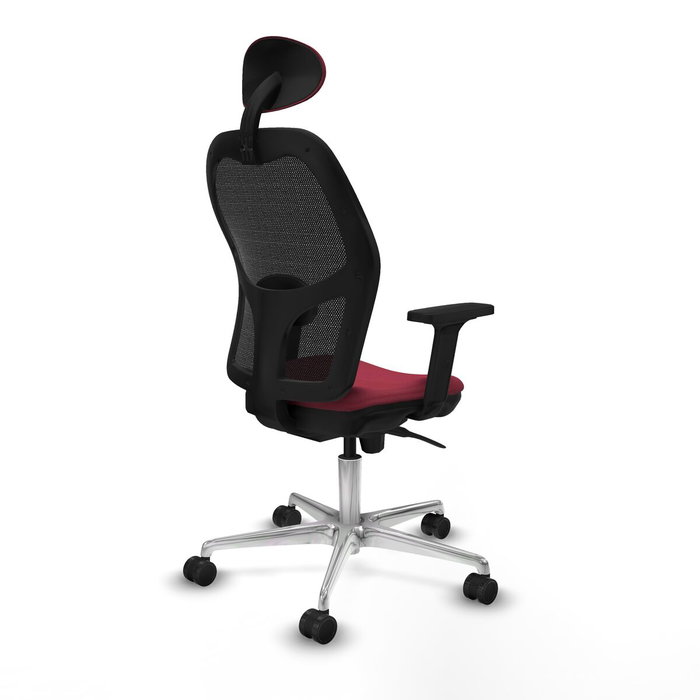 Piqueras y Crespo Chaise de Bureau avec Appui-tête 2D086N1 Bordeaux