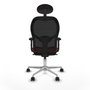 Piqueras y Crespo Chaise de Bureau avec Appui-tête 2D086N1 Bordeaux