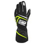 Omp Gants First Fia 8856-2018 My2025 Noir - Fluo Jaune Taille M Coutures Externes Paume Silicone Coupe Droite