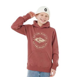 Sweat à capuche enfant Rip Curl Stapler Hood Bordeaux S