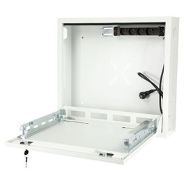 Lanview Armoire Rack 19'' 1U Slim avec PDU Type E
