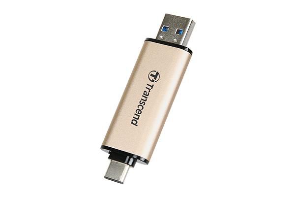 Transcend JetFlash 930C 128GB Clé USB Double Connecteur Type-A/Type-C USB 3.2 Gen 1 Vitesse Lecture 420 Mo/s Écriture 400 Mo/s