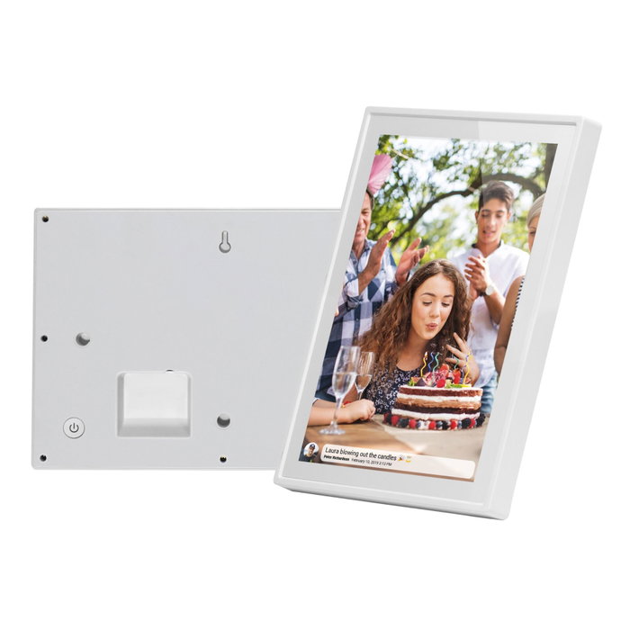 Braun DigiFrame 1019 WiFi - Cadre photo numérique tactile 25,7 cm - Blanc
