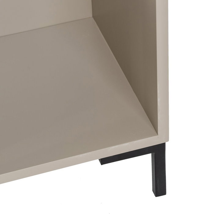 BigBuy Home Table de Nuit NECTO Orange Taupe BigBuy Home Table de Nuit NECTO Orange Taupe
