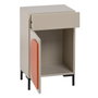 BigBuy Home Table de Nuit NECTO Orange Taupe