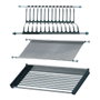 Micel Égouttoir pour assiettes et verres Ecr01 en acier inoxydable