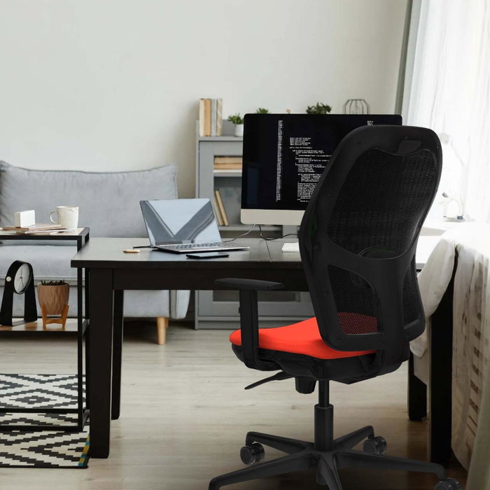 Piqueras y Crespo Chaise de Bureau Jorquera Orange Foncé