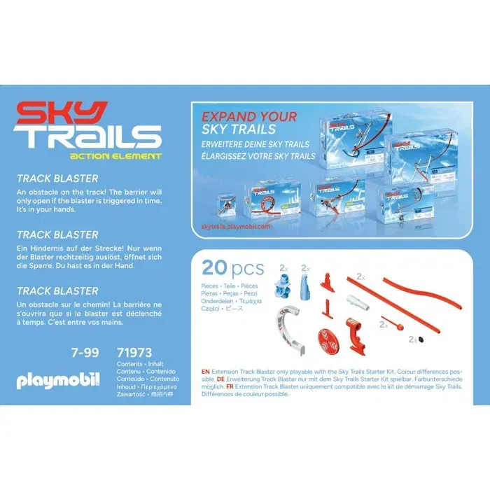 Playmobil Sky Trails: Track Blaster Set d'action Circuit aérien avec 20 pièces, jeu de construction pour enfant dès 7 ans