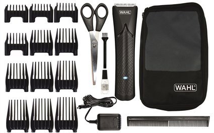 Wahl 1661-0465 - Tondeuse à barbe et cheveux de précision avec/sans fil - Batterie Lithium Ion Trendcut - 12 peines guidés (1,5-25 mm)