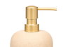 Berilo Dosificateur de Salle de Bains Beige Polyrésine 9,3x15,5x9,3 cm (Set de 12)