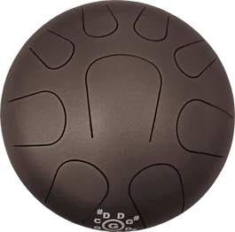 TANGA Tongue Drum en métal (Handpan) - 9 notes