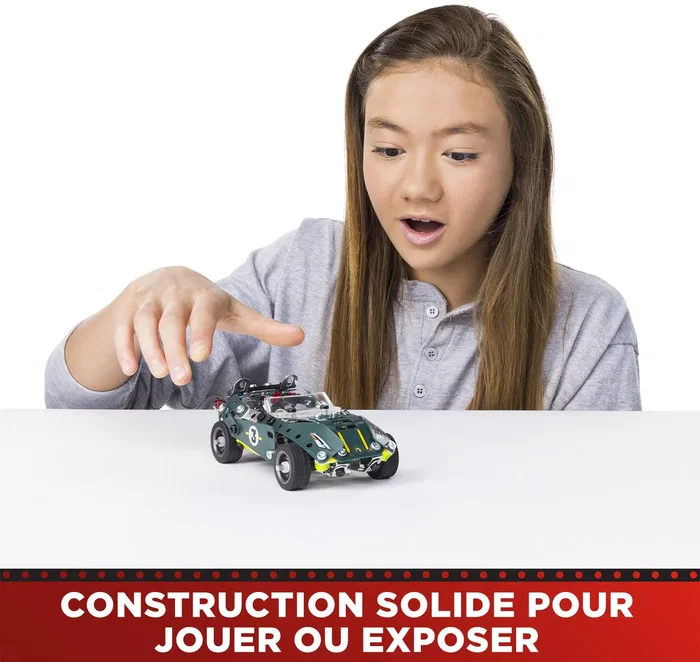 Meccano - APM20102 - Cabriolet Rétro Friction - Coffret de Construction pour 5 Modèles de Voitures Rétro Motorisées - Kit pour Enfants dès 8 Ans - 225 Pièces Meccano - APM20102 - Cabriolet Rétro Friction - Coffret de Construction pour 5 Modèles de Voitures Rétro Motorisées - Kit pour Enfants dès 8 Ans - 225 Pièces