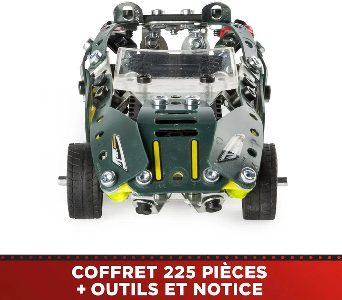 Meccano - APM20102 - Cabriolet Rétro Friction - Coffret de Construction pour 5 Modèles de Voitures Rétro Motorisées - Kit pour Enfants dès 8 Ans - 225 Pièces Meccano - APM20102 - Cabriolet Rétro Friction - Coffret de Construction pour 5 Modèles de Voitures Rétro Motorisées - Kit pour Enfants dès 8 Ans - 225 Pièces