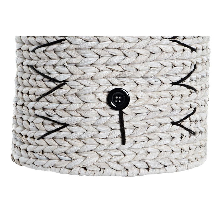 Panier DKD Home Decor Blanc Noir Fibre naturelle 37 x 37 x 40 cm 4 Kg Panier DKD Home Decor Blanc Noir Fibre naturelle 37 x 37 x 40 cm 4 Kg