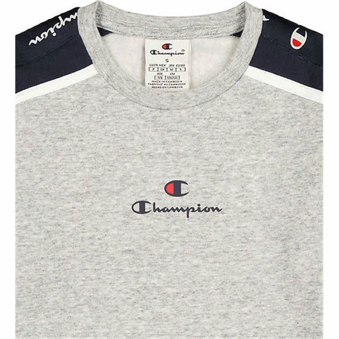 Sweat sans capuche enfant Champion Gris clair