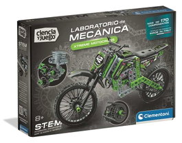 Clementoni - Xtreme Motocross Mechanics 55665 - Jeu de Construction - Moto de Cross avec Mécanismes Fonctionnels - Plus de 180 Pièces - Dès 8 ans