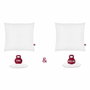 Abeil Lot de 2 Oreillers Double Confort 100% Coton 60x60cm