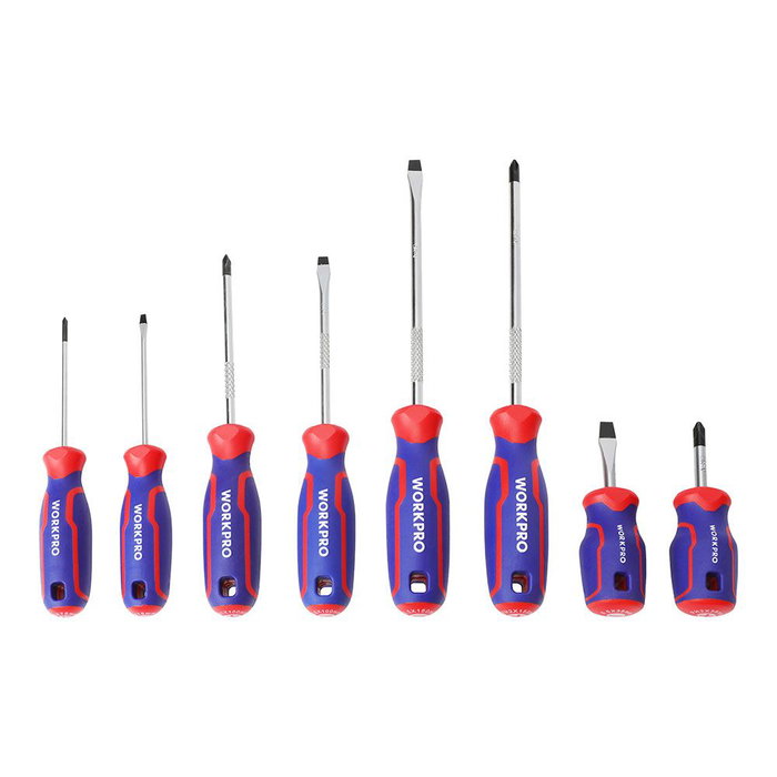 Jeu de tournevis Workpro 8 Pièces Jeu de tournevis Workpro 8 Pièces