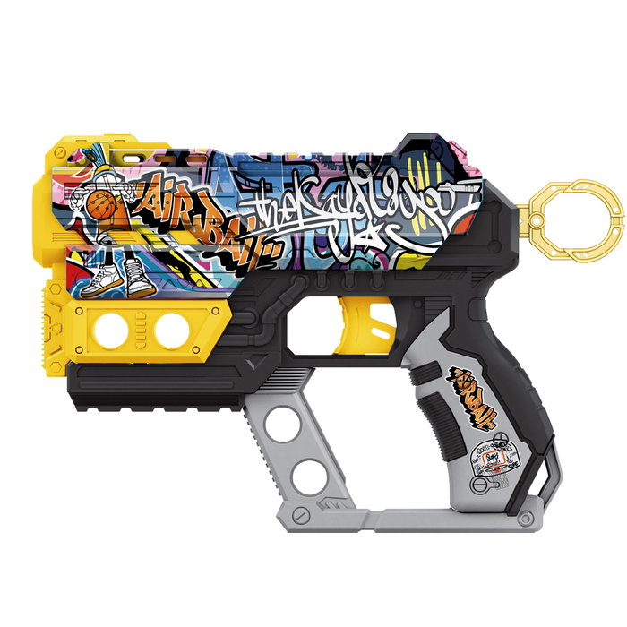 Tachan - Pistolet Blaster Street Shot - Pistolet à fléchettes soft - Style graffiti urbain - Inclut 6 fléchettes en mousse - Dimensions 21,9x14,9x3,8 cm - Pour enfant dès 8 ans Tachan - Pistolet Blaster Street Shot - Pistolet à fléchettes soft - Style graffiti urbain - Inclut 6 fléchettes en mousse - Dimensions 21,9x14,9x3,8 cm - Pour enfant dès 8 ans