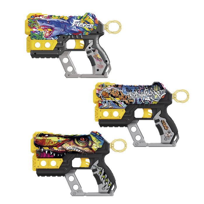 Tachan - Pistolet Blaster Street Shot - Pistolet à fléchettes soft - Style graffiti urbain - Inclut 6 fléchettes en mousse - Dimensions 21,9x14,9x3,8 cm - Pour enfant dès 8 ans Tachan - Pistolet Blaster Street Shot - Pistolet à fléchettes soft - Style graffiti urbain - Inclut 6 fléchettes en mousse - Dimensions 21,9x14,9x3,8 cm - Pour enfant dès 8 ans