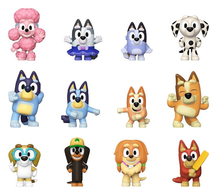 Funko Bluey Présentoir Mystery Minis figurines (12) de 5 cm