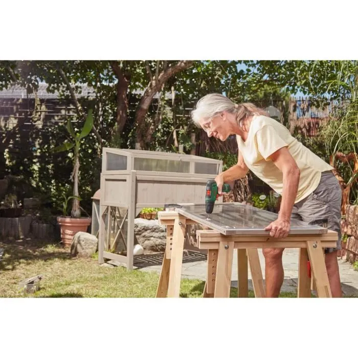 Bosch EasyDrill 1200 - Perceuse-visseuse sans fil 12V, 20 positions de couple, 2 vitesses, avec 2 batteries 1,5Ah et chargeur Bosch EasyDrill 1200 - Perceuse-visseuse sans fil 12V, 20 positions de couple, 2 vitesses, avec 2 batteries 1,5Ah et chargeur