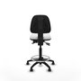 PIQUERAS Y CRESPO Tabouret Isso Asynchrone Tissu Blanc Structure Polyamide Noire