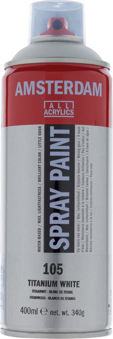 Amsterdam Spraypaint Blanc de Titane 105 400 ml Amsterdam Spraypaint Blanc de Titane 105 400 ml