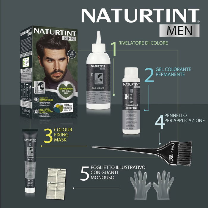 Naturtint NATURTINT MEN Teinture permanente 1N black