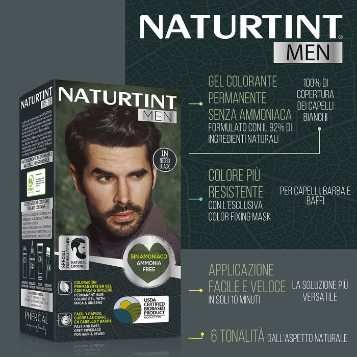 Naturtint NATURTINT MEN Teinture permanente 1N black