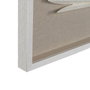 Toile Deco Blanc Taupe 80 x 4 x 80 cm
