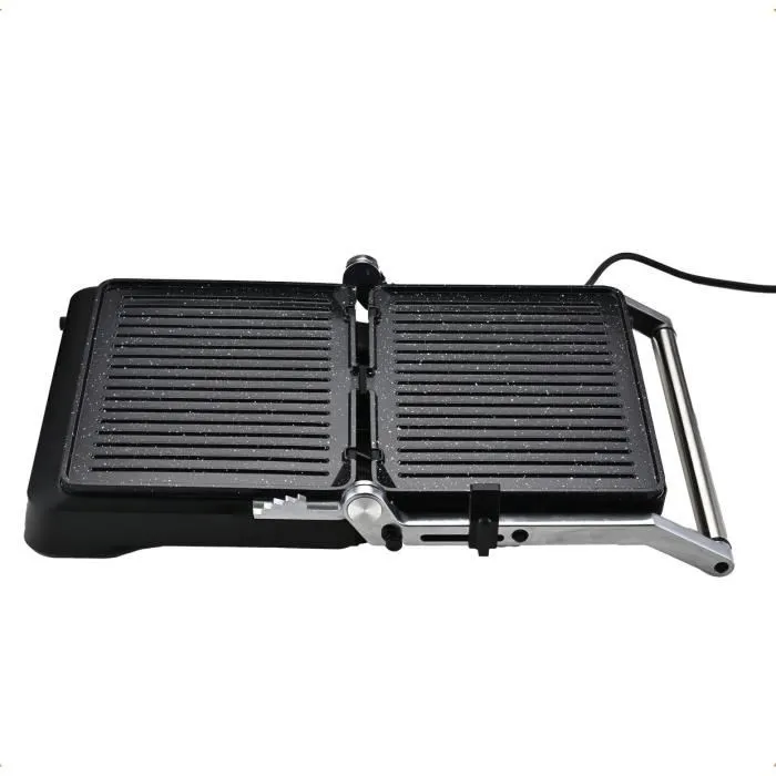 Little Balance Grill électrique 8734 - 2000W, plaque de cuisson 29x23 cm (amovible) - Revêtement MicroCéramique sans PFAS, température réglable de 180° à 230°C, 6 positions