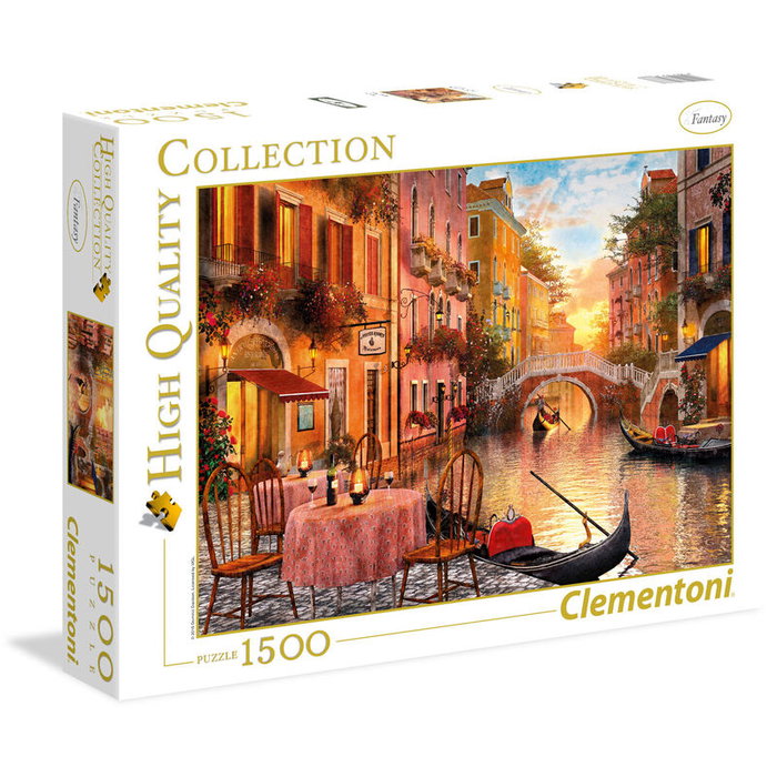 CLEMENTONI Puzzle Venise 1500 Pièces - 59,2 x 84,3 cm - Puzzle d'Art avec Vue sur Venise