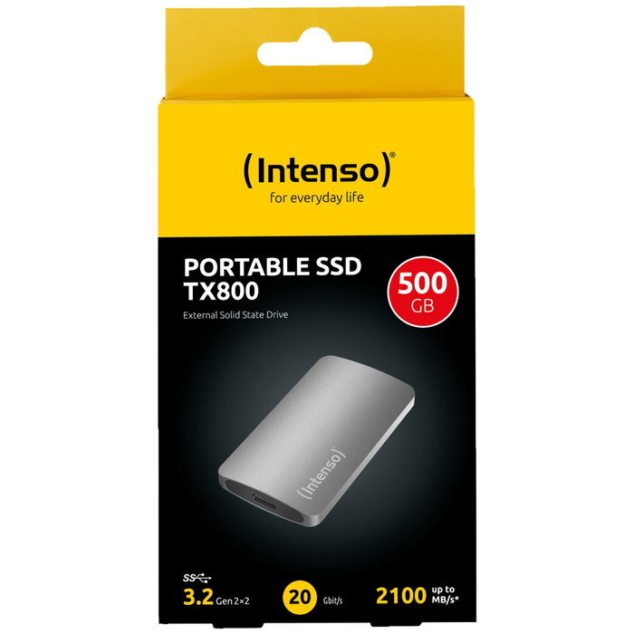 Intenso TX800 SSD externe 500 Go Anthracite
