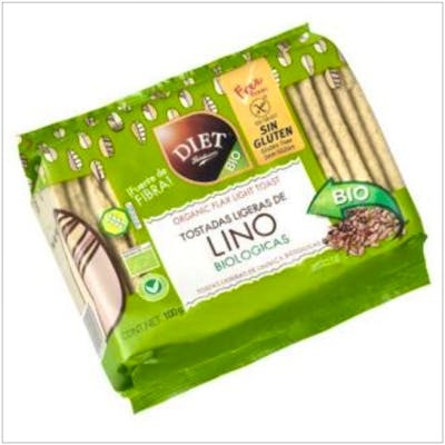 DIAT Tostadas Ligeras Lino Bio 100 Gr DIAT Tostadas Ligeras Lino Bio 100 Gr