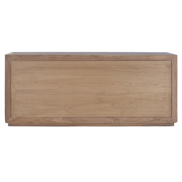 Home ESPRIT Buffet Naturel Verre et Bois
