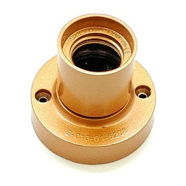 F-Line Porte-ampoule de surface E27 4A 250V~ doré Ø67 x 57 mm plastique