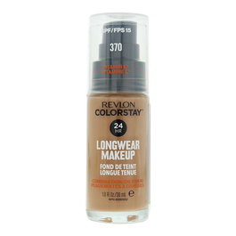 Revlon Fond de teint liquide ColorStay 24h Mat - 370 Bronzage naturel - 30 ml avec SPF15