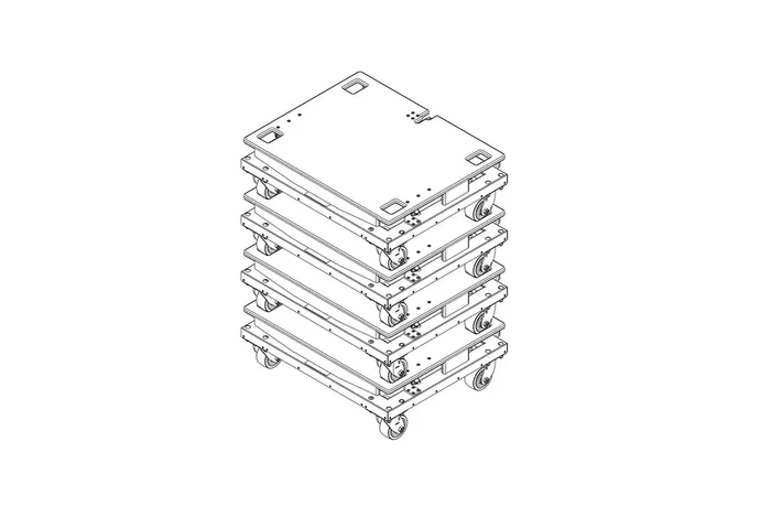 JBLPRO Transporteur vertical pour (4) SRX910LA