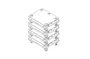 JBLPRO Transporteur vertical pour (4) SRX910LA