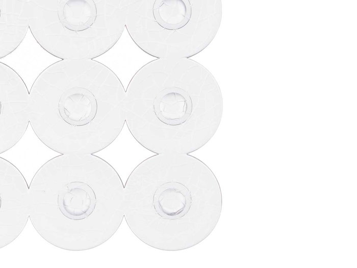 Berilo Tapis de Bain Antidérapant Brique Transparent PVC 6x36x6 cm (Set de 6)