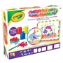 Crayola Kit de peinture à l'éponge pour enfants dès 5 ans - 6 gabarits, peintures lavables et cadres inclus - Activité créative