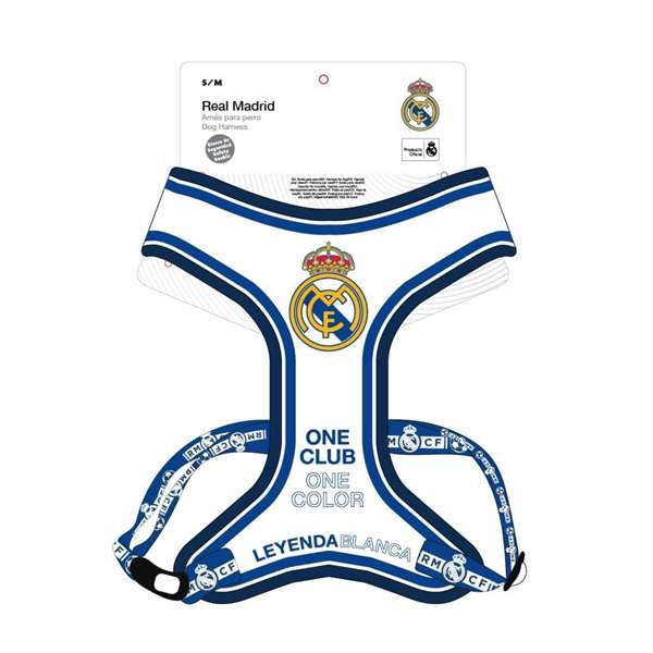 Cerda - Harnais pour chien Real Madrid, taille S-M, couleur bleue Cerda - Harnais pour chien Real Madrid, taille S-M, couleur bleue
