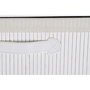 Caisson à Tiroirs DKD Home Decor Blanc Bambou Bois de paulownia 42 x 32 x 98 cm