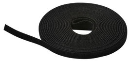 Lanview Rouleau de bande auto-agrippante 10m x 15mm Noir