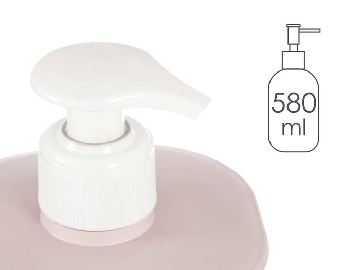 Berilo Dosificateur Plastique Salle de Bain 580 ml Rose 16,5 x 71 x 9 cm (Set de 36)