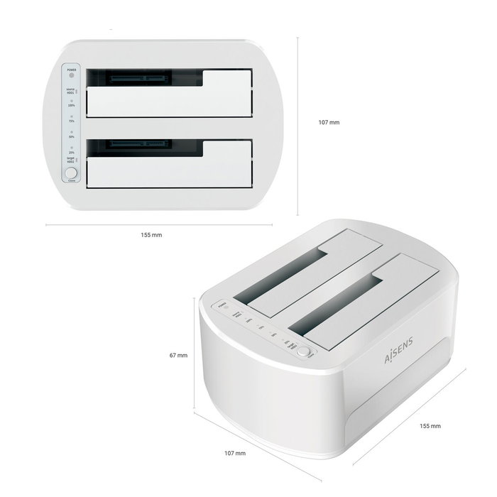 Base de charge Aisens ASDS-D02W Base de charge Aisens ASDS-D02W
