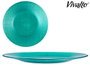 Vivalto Assiette en verre 27 cm turquoise (Set de 12)