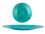 Vivalto Assiette en verre 27 cm turquoise (Set de 12)