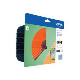 Brother LC129XLVALBPDR - Pack de cartouches d'encre multicolores LC 129XL (Jaune, Magenta, Cyan, Noir) - Compatible imprimantes Brother